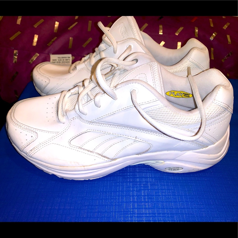 White Reebok sneakers